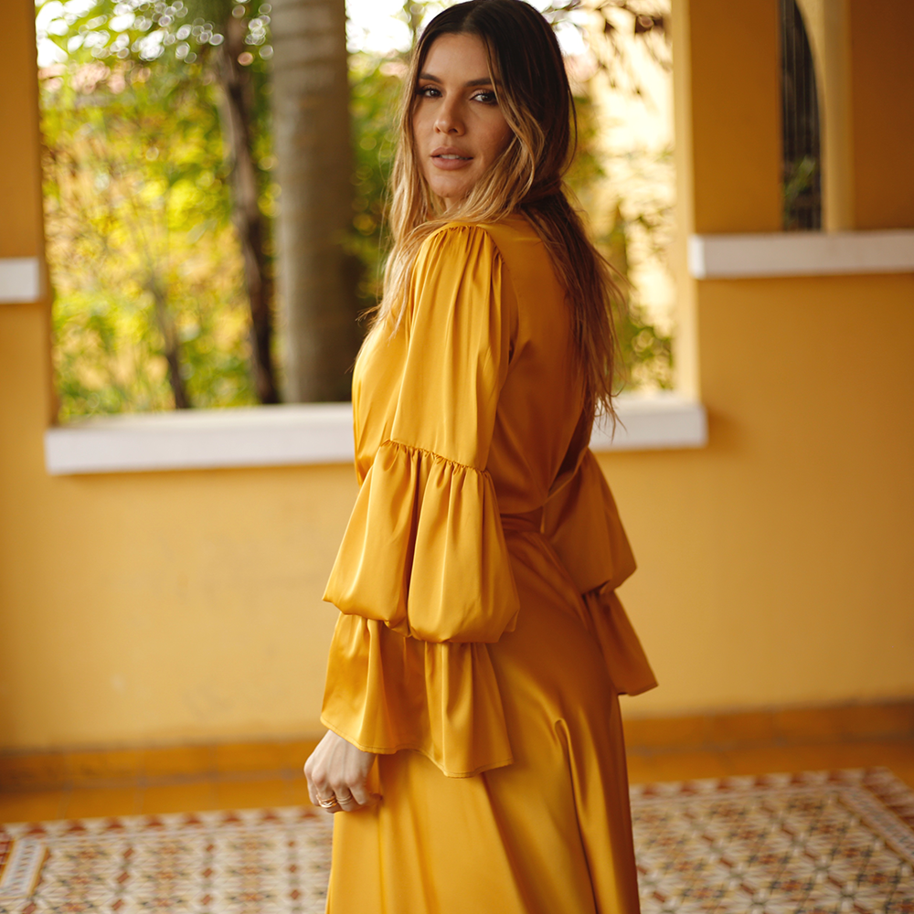 Ignacia Gold dress